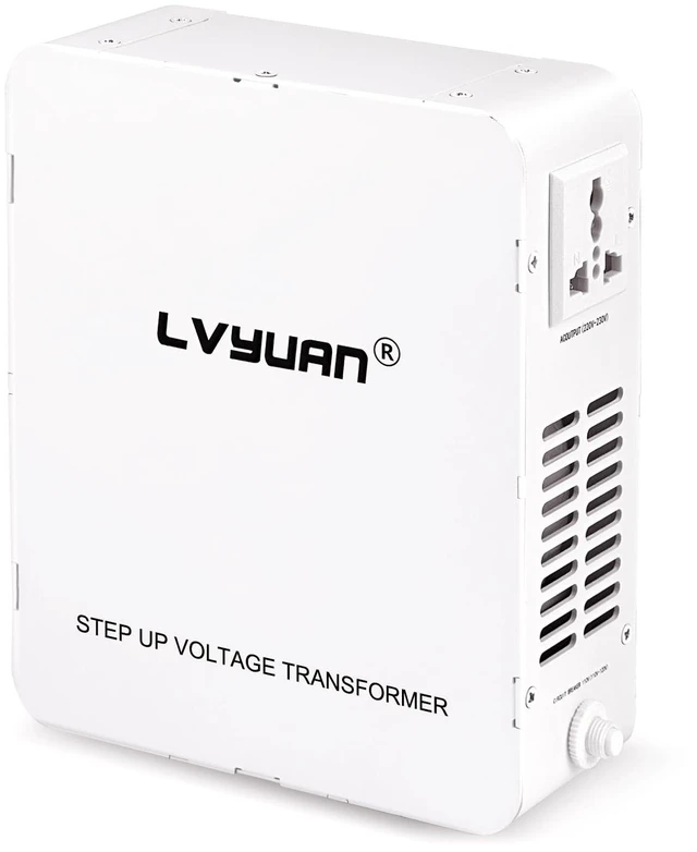 Main image of 1500W Step Up Transformer 110/120V to 220/240V resettable circuit breaker, compatible EU & Asian appliances for US &Canada use, pure copper toroidal coil