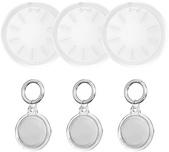 Alt view image 2 of 7 - Tracker Tags-3 Pack, Item Tracker with Waterproof Case for Your Keys, Wallet etc, Luggage Trackers Works with Find My APP (iOS Only)
