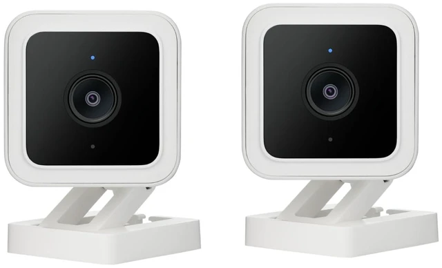 Main image of Cam v3 Wired WiFi Indoor/Outdoor Home Security Camera, 2-Pack Color Night Vision, 2-Way Audio, Pet/Baby Monitor, MicroSD Card Slot, Compatible with Alexa & Google