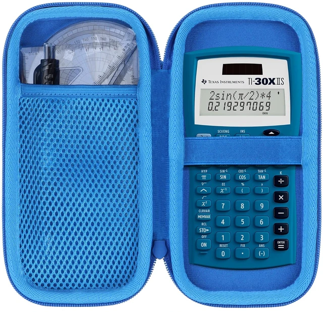 Main image of Case Compatible with Texas Instruments TI-30XIIS TI-30XS TI-30Xa TI-36X Pro Scientific Calculator (Case Only) - Blue