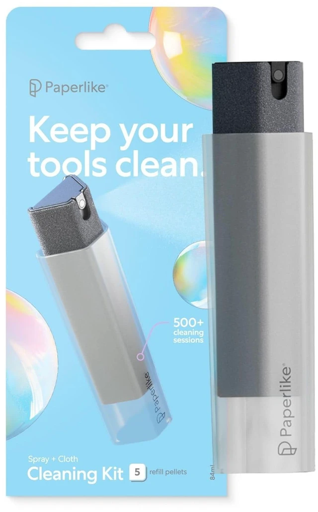 Main image of ® Cleaning Kit, refillable - Safe for iPad & Electronic Displays All-in-One - Refillable Microfiber Spray Bottle & Cleaning Solution + 5 Refill Tablets