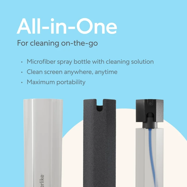 Alt view image 2 of 5 - ® Cleaning Kit, refillable - Safe for iPad & Electronic Displays All-in-One - Refillable Microfiber Spray Bottle & Cleaning Solution + 5 Refill Tablets