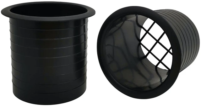 Main image of Subwoofer Speaker Cabinet Port Tubes, 4"x4.5", 2 Pack 4" Diameter x 4.5" Length, Bottom Grid, for PA/DJ Speaker Cabinets Subwoofer Bass Reflex Tube Box Vent