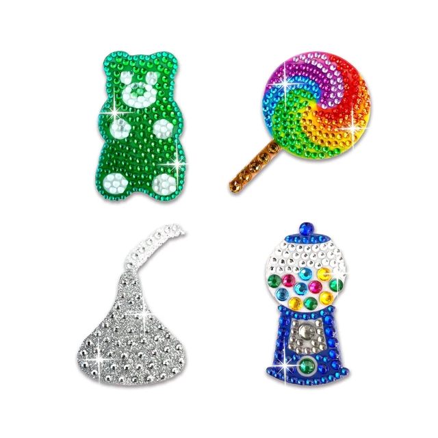 Alt view image 6 of 7 - ® Rhinestone Stickers - Sparkle Starter Pack - 2 x 2 Each Unique Sparkly Cut-to-Shape for Collecting, Trading, Decorating Laptops, Phone Cases, Scrapbooks, for Tweens, Teens, and Adults