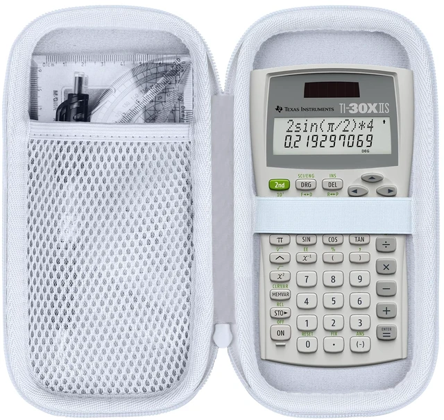 Main image of Case Compatible with Texas Instruments TI-30XIIS TI-30XS TI-30Xa TI-36X Pro Scientific Calculator (Case Only) - White