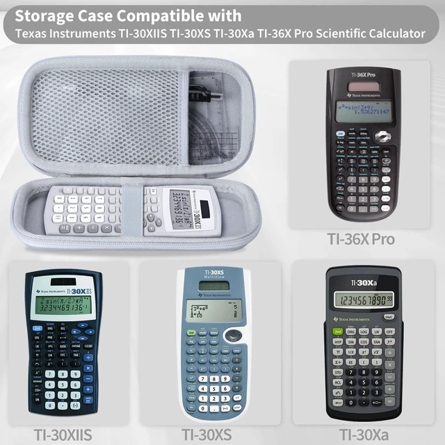 Alt view image 3 of 7 - Case Compatible with Texas Instruments TI-30XIIS TI-30XS TI-30Xa TI-36X Pro Scientific Calculator (Case Only) - White