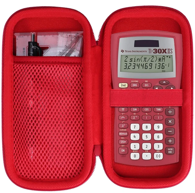 Main image of Case Compatible with Texas Instruments TI-30XIIS TI-30XS TI-30Xa TI-36X Pro Scientific Calculator (Case Only) - Red