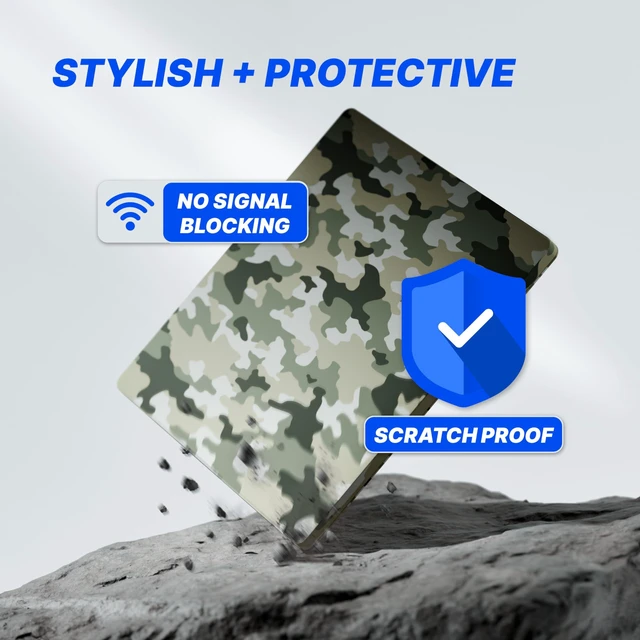 Alt view image 3 of 7 - Protective Skin Sticker for Starlink Mini Accessories, Camo Green Weatherproof, residue-free sticker protects your device without signal loss, easy to apply and remove for outdoor use