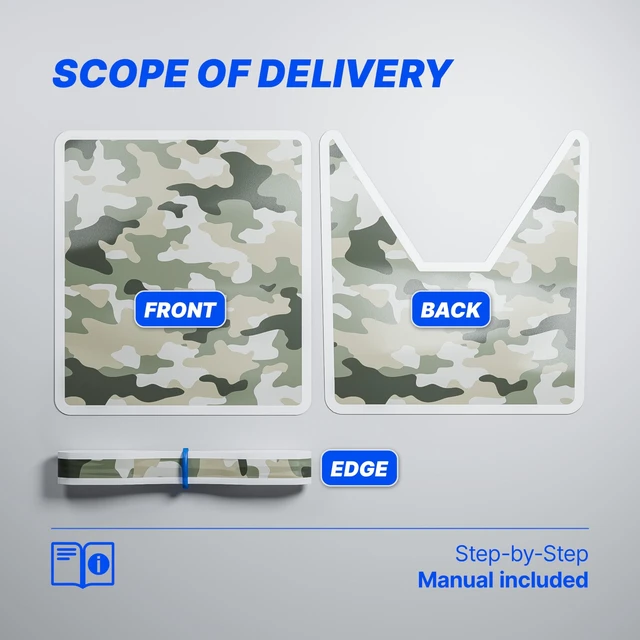 Alt view image 4 of 7 - Protective Skin Sticker for Starlink Mini Accessories, Camo Green Weatherproof, residue-free sticker protects your device without signal loss, easy to apply and remove for outdoor use