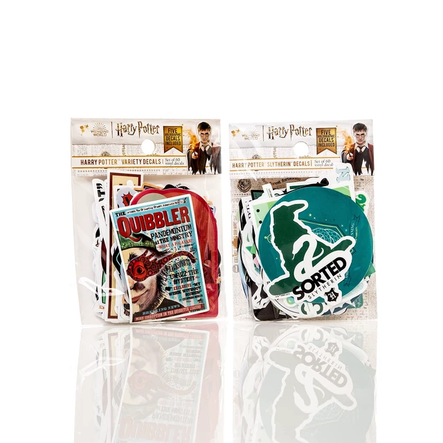 Alt view image 2 of 5 - Conquest Journals Harry Potter Slytherin Vinyl Stickers (120-Pack) Unique Stickers Including Holograms, Waterproof and UV Resistant, Great for Your Gadgets, Variety Bundle, Officially Licensed
