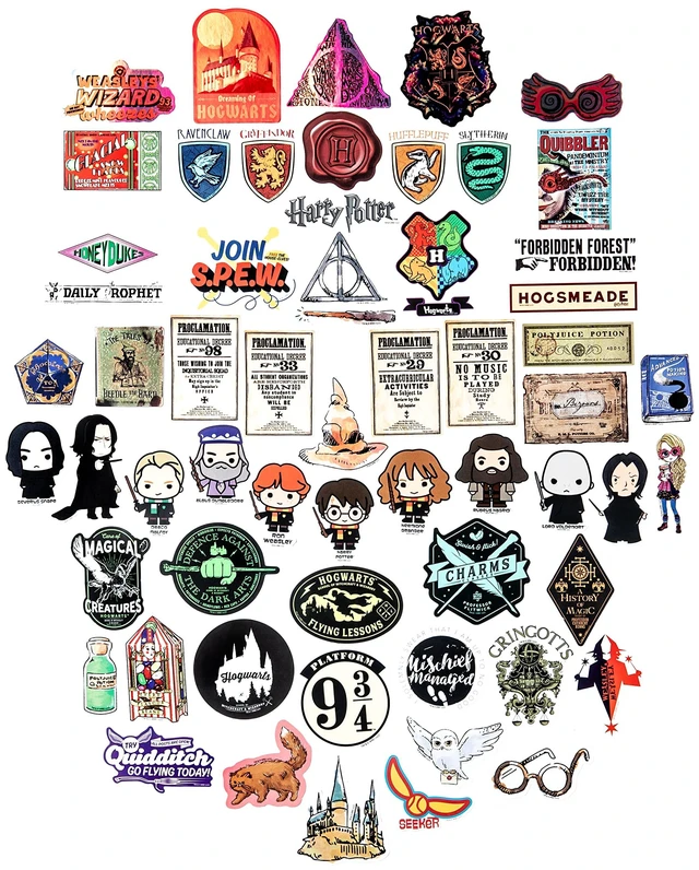 Alt view image 3 of 5 - Conquest Harry Potter Ravenclaw Vinyl Decal Stickers (120-Pack) Unique Stickers Including Holograms, Waterproof & UV Resistant, Potterfy All The Things, Variety Bundle, Officially Licensed