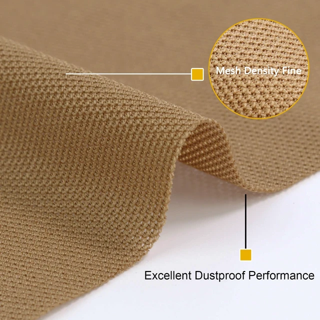 Alt view image 4 of 7 - 108" x 54" Speaker Cloth Fabric, Acoustic Fabric, Dustproof Brown Replacement for Speakers Mesh Cover Media Cabinet Renovation Home Stage Audio Repair Vintage Speaker