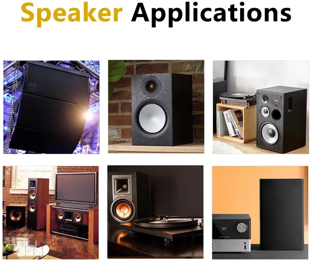 Alt view image 7 of 7 - 108" x 54" Speaker Cloth Fabric, Acoustic Fabric, Dustproof Black Replacement for Speakers Mesh Cover Media Cabinet Renovation Home Stage Audio Repair Vintage Speaker