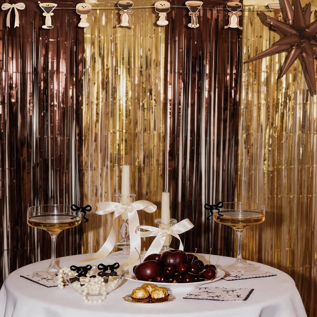 Alt view image 7 of 7 - Espresso Martini Party Decorations, Including 2 Pack Coffee Cocktail Party Streamers, 23pcs Espresso Martini Balloons & 1pcs Tini Bit Older Birthday Banner for Love is Brewing Photo Backdrop Supplies