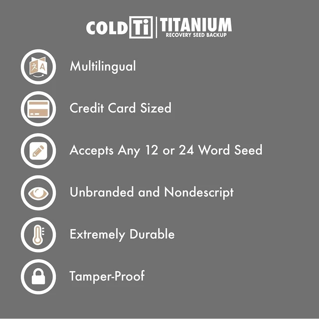 Alt view image 6 of 7 - Titanium Bitcoin Seed Plates for Ultra-Secure Ethereum and Crypto Seed Phrase Storage (2 Plates w / 1 Scribe & Anti-Tamper Seals) - Premium Seed Phrase Metal