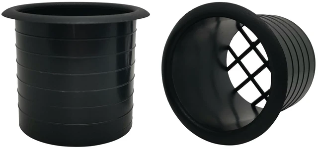 Main image of Subwoofer Speaker Cabinet Port Tubes, 3"x3", 2 Pack 3" Diameter x 3" Length, Bottom Grid, for PA/DJ Speaker Cabinets Subwoofer Bass Reflex Tube Box Vent