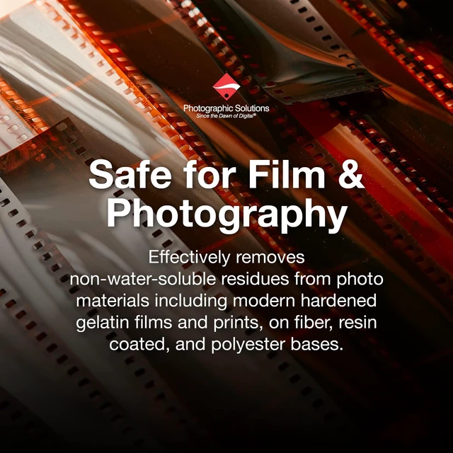 Alt view image 6 of 7 - PEC-12 Emulsion Cleaner - Fluid for Removal of Non-Water Based Stain, Grease & Ink from Emulsions and Bases - Photographers Choice for Cleaning 35mm Film, Photo Negative, B&W Slide with Dropper Tip