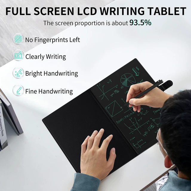 Alt view image 3 of 6 - LCD Writing Tablet for Adults: 11.5 Inch with Cover Case Reusable Drawing Board Erasable Writing Pad Use for Office Study Teaching