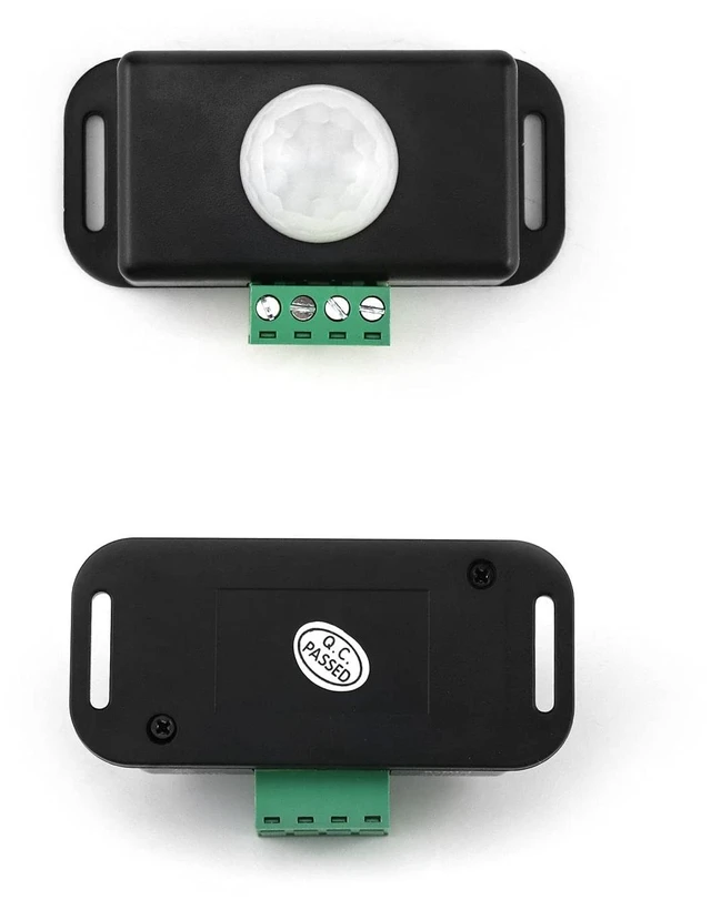 Alt view image 3 of 7 - Motion Sensor LED Switch (4 Pack) with Timer Function, 12-24V, 6A, 5-8M Induction Distance, 1-10 Min Adjustable Delay Time, 60 Degree Field of View