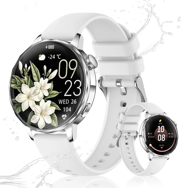 Main image of Smart Watches for Women, IP68 Waterproof Fitness Tracker, Answer/Make Calls, 100+ Sport Modes, Heart Rate/Sleep/Steps Monitor for Android Phones and iPhone