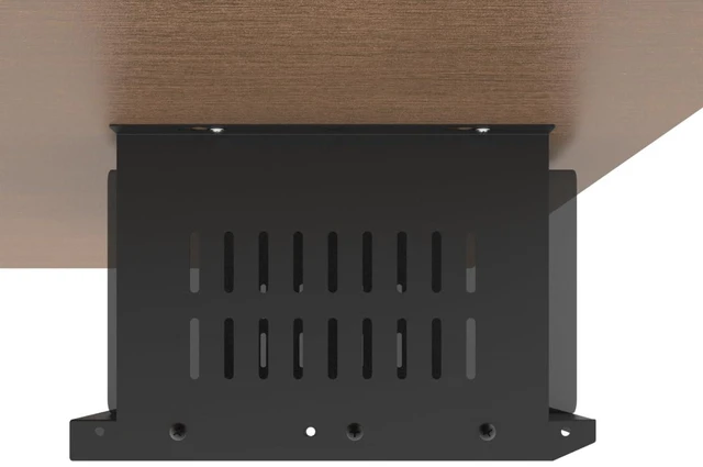 Alt view image 4 of 6 - Under Desk Computer Mount for Small Form Factor Computer 6.5"H Compatible with PlayStation 4, PS4 Slim, PS4 Pro for Under Desk Gaming, W 17.3" x H 6.5" x D 12" (6.5inch High)