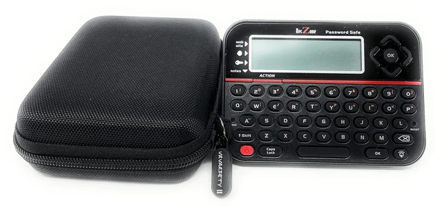 Main image of Password Safe Vault Electronic Storage Organizer Keeper Device and EVA Carry Case Bundle