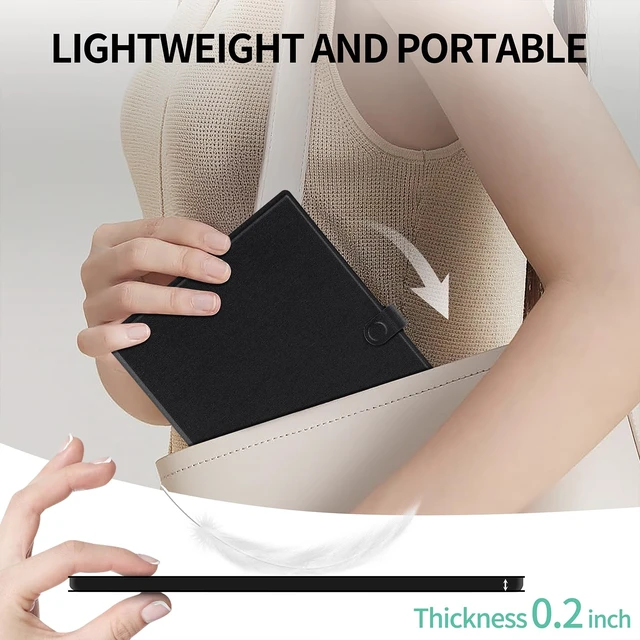 Alt view image 6 of 7 - LCD Writing Tablet for Adults: 9.5 inch with Cover Case Reusable Drawing Board Erasable Writing Pad Use for Office Study Teaching