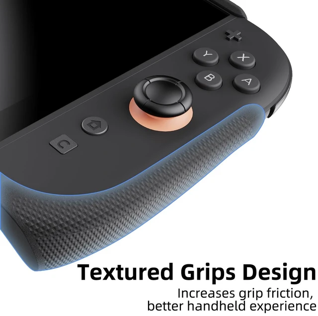 Alt view image 3 of 7 - by Skull & Co. StandGrip for Nintendo Switch 2: A Soft Protective Case with Textured Grips Full Protection and Stand, Shock-Absorption Non-Slip and Anti-Scratch Cover - Black