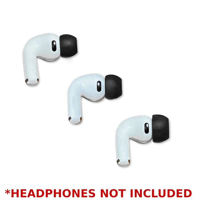 Alt view image 5 of 5 - 9pc Memory Foam Replacement Ear Tips for Apple Airpods Pro 3 (3rd Gen 2025) Headphones -Assorted S/M/L
