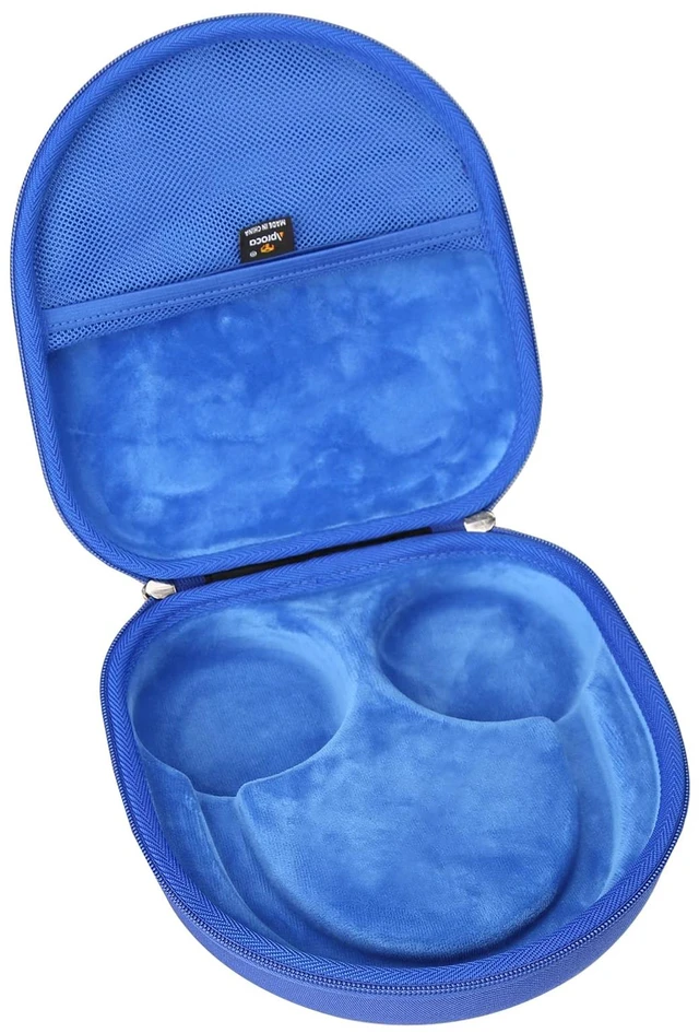 Alt view image 2 of 7 - Blue Hard Storage Travel Case, Fit for Soundcore Anker Life Q20 / Anker Q20i Hybrid Active Noise Cancelling Headphones
