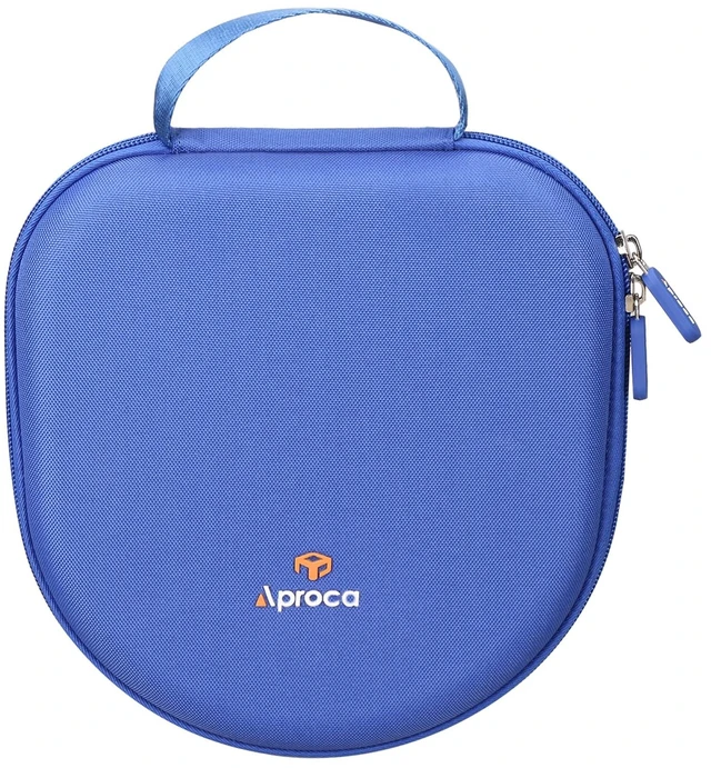 Alt view image 3 of 7 - Blue Hard Storage Travel Case, Fit for Soundcore Anker Life Q20 / Anker Q20i Hybrid Active Noise Cancelling Headphones