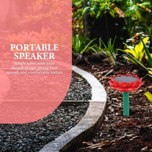 Alt view image 7 of 7 - Solar Lotus Speaker for Outdoor Use Waterproof Music Player Buddhist Prayer and Garden Decoration Portable Design for Yard Solar Powered Music Box