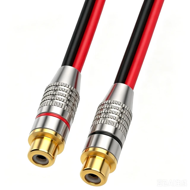 Alt view image 3 of 7 - Banana Plug to RCA Jack Speaker Cable Adapter, 5 Inch 4mm Banana Male to RCA Female Phono Cable, 2 Pack