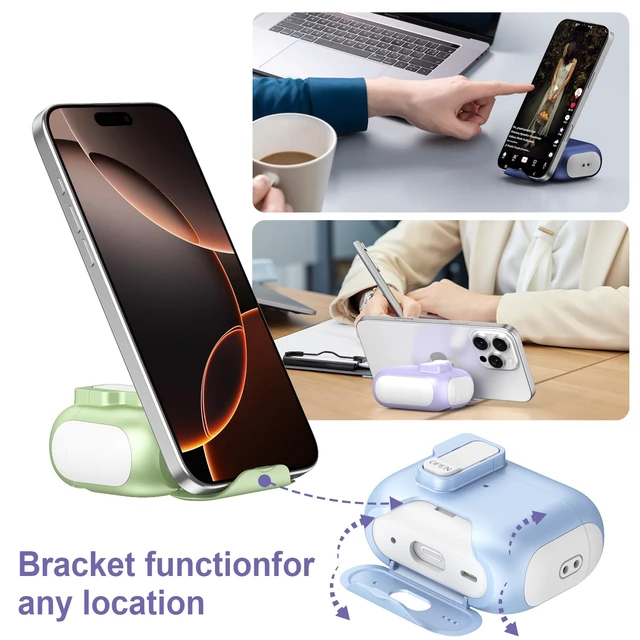Alt view image 2 of 7 - Case Compatible with AirPods 4 2024 for Women,Dual-Tone Design Cover Fits for AirPods 4th Gen with Magnetic Lock & Built-in Stand, Lanyard Included, Wireless Charging, Shockproof TPU+PC Protector