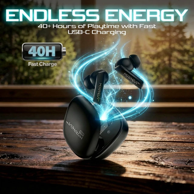 Alt view image 4 of 7 - Pulse ANC Hybrid Wireless Earbuds, Twice Picks CES 2024 Award Audio, Bluetooth 5.3, Hi-Res 96kHz/24-bit, 10mm Graphene Drivers, 40H Playtime, IPX6