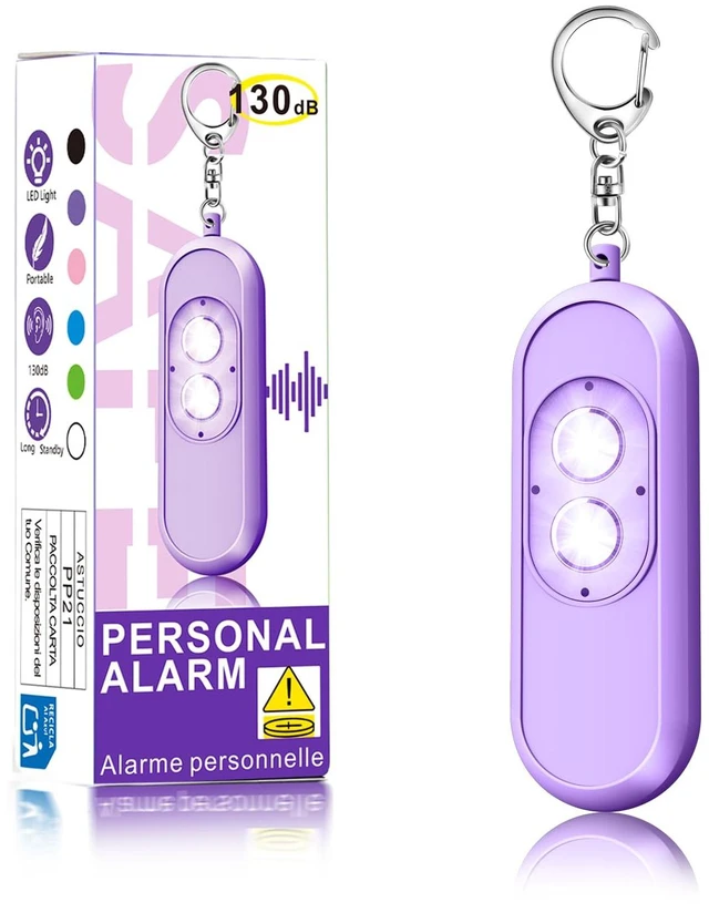 Main image of Personal Safety Alarm for Women - 130dB Self Defense Keychains Siren, Travel Gifts for Women,with Strobe LED Light Emergency Security Safe Protection Devices for Kids Students Elderly