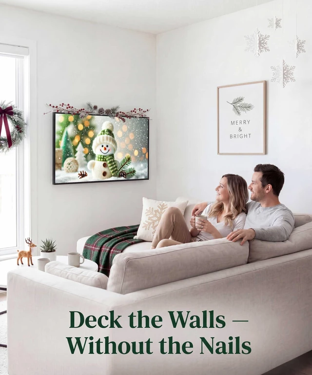 Alt view image 4 of 7 - Digital Holiday Art USB - Art TV Holiday Edition Transform your smart TV into a captivating digital art display, giving your television the look of holiday art