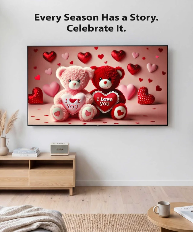 Alt view image 7 of 7 - Digital Holiday Art USB - Art TV Holiday Edition Transform your smart TV into a captivating digital art display, giving your television the look of holiday art
