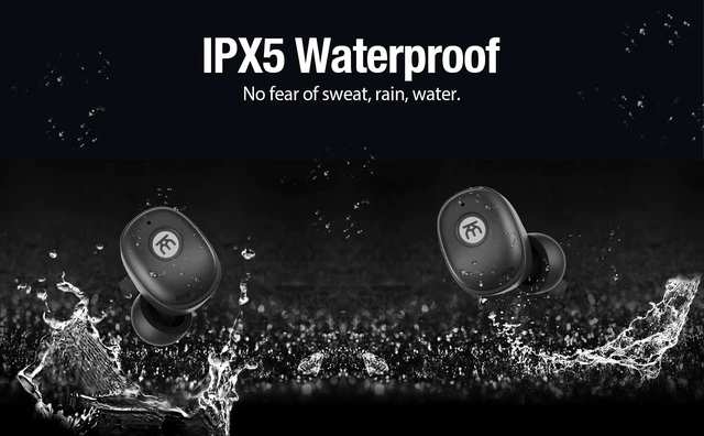 Alt view image 5 of 7 - Active Noise Cancelling Wireless Earbuds, Bluetooth Headphone Stereo Bass, Detachable Earhook, IPX5 Waterproof, 4 Microphone, 60ms Low Latency, Compact&Slim for Sports/Workout/Office/Travel