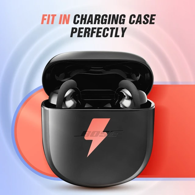 Alt view image 4 of 6 - Memory Foam Tips for Bose QuietComfort Earbuds II & Ultra Earbuds - Anti-Slip, Pain-Free Replacement, Noise-Reducing, Fit in Charging Case, 3 Pairs (S/M/L)