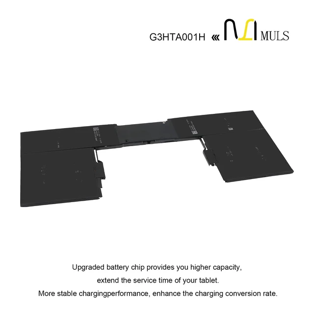 Alt view image 4 of 6 - G3HTA001H Keyboard Battery for Microsoft Surface Book 1st Gen Model 1785 with Performance Base (GTX 965M) Enhanced Edition 93HTA001H 7.57V 8030mAh 60.8Wh Perfect Compatibility, Extended runtime