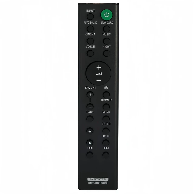 Alt view image 3 of 7 - Replacement Remote Control RMT-AH412U Compatible for Sony 5.1ch Home Cinema Soundbar HT-S20R SS-S20R SA-WS20R SS-SS20R SS-SS700RF