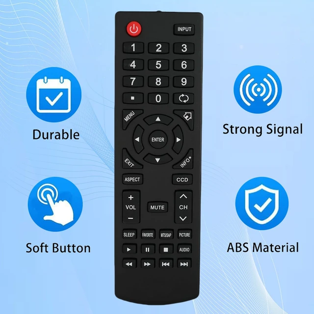 Alt view image 3 of 7 - Replacement Remote Control for Dynex DX-L15-10A DX-L321-10A DX15L150A11E15AMZNKLWBENN DX15L150A11E15AMZNKLWBMNN E40ASZNKLWBUXNX DX19L150A11 DX32LD150A11B LCD LED HDTV TV