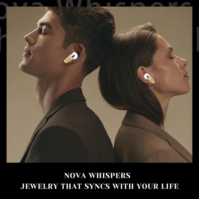 Alt view image 6 of 7 - Headphone Jewelry - Anti-Slip Gothic Fashion Earbud Earring, 14K Golden Skull Hook for Couples, Best Friends Brithday Gift with Airpods 4, Pro 3, Pro 2 (1pcs for Right/Left, Portable Box)