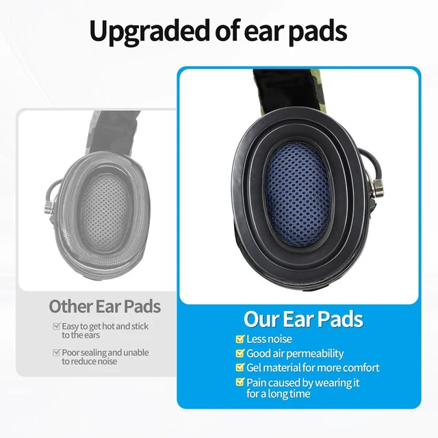 Alt view image 6 of 7 - Replacement Gel Ear Pads for Sordin Supreme PRO PRO X Headphone, Headsets TPU Ear Cushions Earmuffs Protector (Type A)