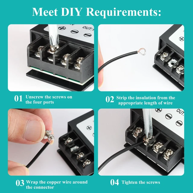 Alt view image 3 of 7 - 12V 24V to 5V Step Down Converter, 15W 3A Buck Converter with Screwdriver 12V 24V to 5V 3V 15W Voltage Regulator Power Transformer Module - Overcurrent/Short Circuit/Overvoltage Protection