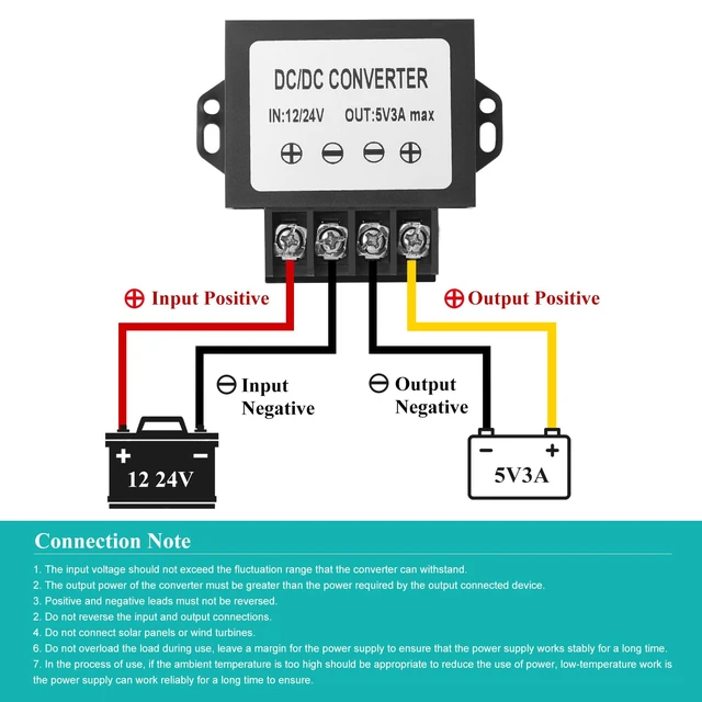 Alt view image 5 of 7 - 12V 24V to 5V Step Down Converter, 15W 3A Buck Converter with Screwdriver 12V 24V to 5V 3V 15W Voltage Regulator Power Transformer Module - Overcurrent/Short Circuit/Overvoltage Protection