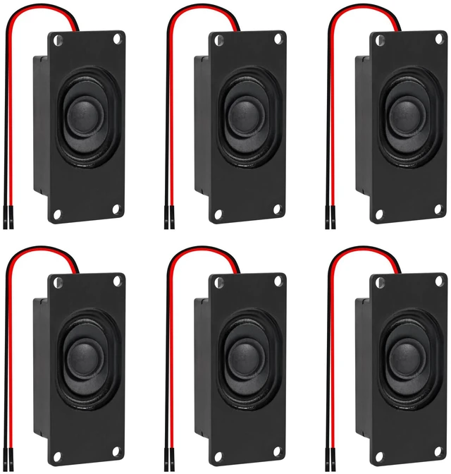Main image of 6pcs Speaker 3 Watt 8 Ohm Single Cavity 8ohm 3w Mini Speaker with Separating Interface Full-Range Cavity Mobile Portable Advertising Machine Speaker Connector 3.3V 5V