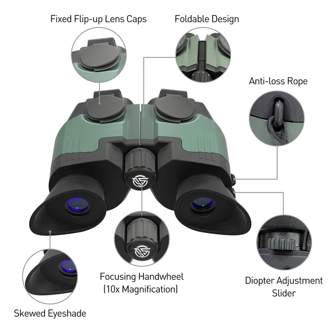 Alt view image 2 of 7 - 10x21 Binoculars for Adults, Compact BaK-4 Prism, Large View, Bird Watching Hunting Travel Cruise Ship Hiking Sports Concert, Lightweight