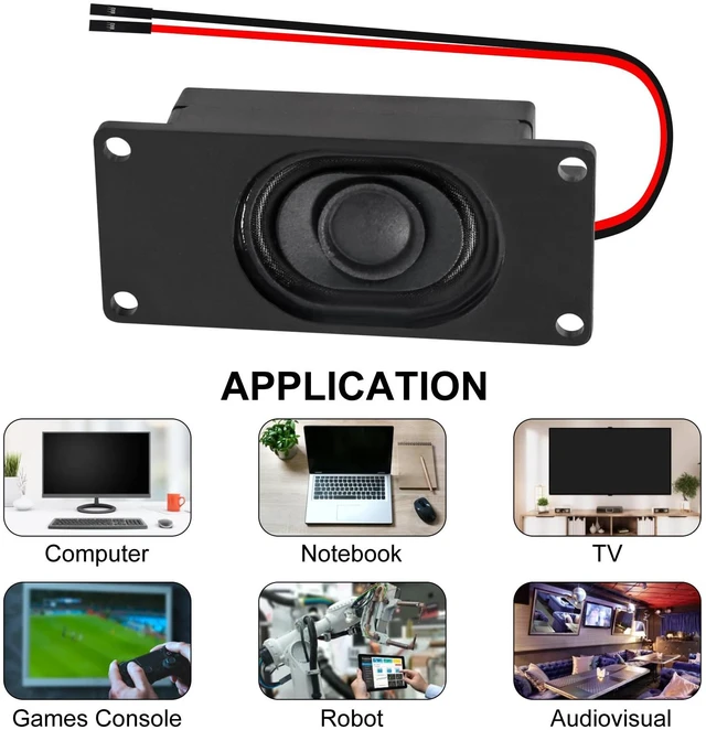 Alt view image 5 of 7 - 6pcs Speaker 3 Watt 8 Ohm Single Cavity 8ohm 3w Mini Speaker with Separating Interface Full-Range Cavity Mobile Portable Advertising Machine Speaker Connector 3.3V 5V